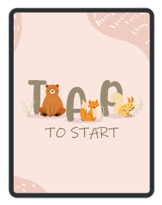 Children Tap screen